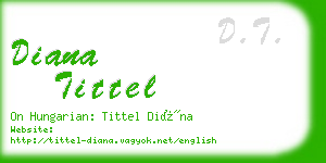 diana tittel business card